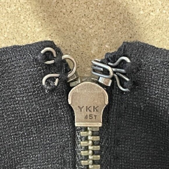 GUESS CROP TOP - BLACK SHEER/SOLID Sleeveless, Zip Up Back, Trendy, Size Small - Picture 12 of 15